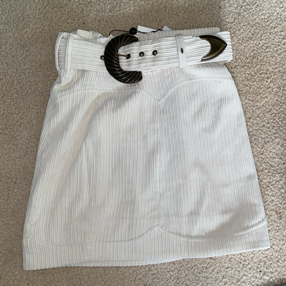 NWT For love and lemons corduroy mini skirt
